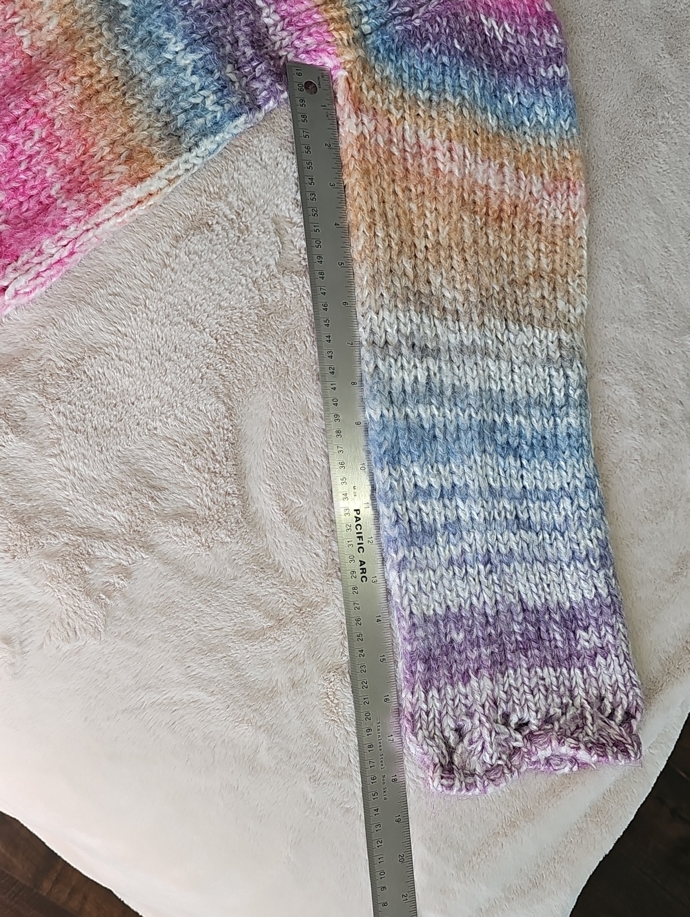 Striped Multi-Colored Knit Sweater - Picture 10 of 10